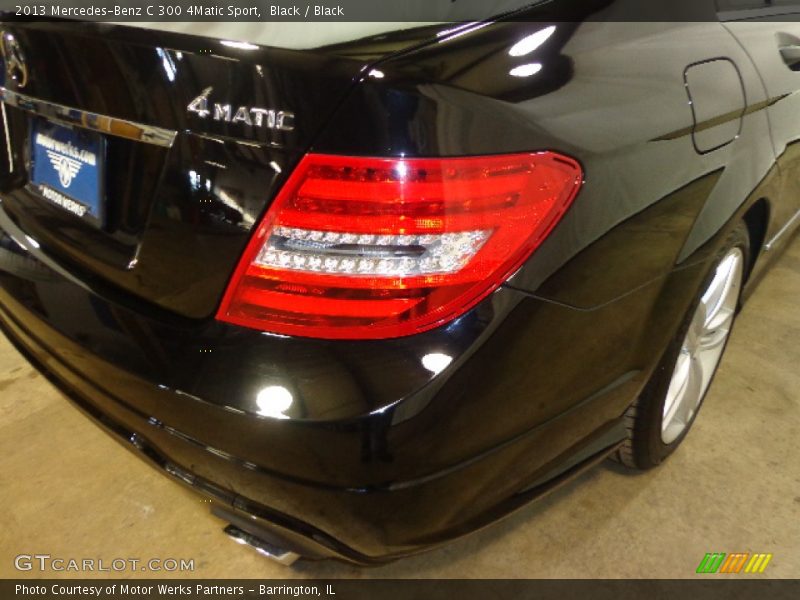 Black / Black 2013 Mercedes-Benz C 300 4Matic Sport