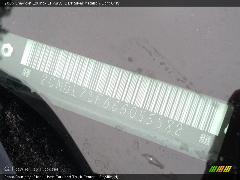 Dark Silver Metallic / Light Gray 2006 Chevrolet Equinox LT AWD