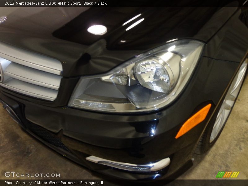 Black / Black 2013 Mercedes-Benz C 300 4Matic Sport