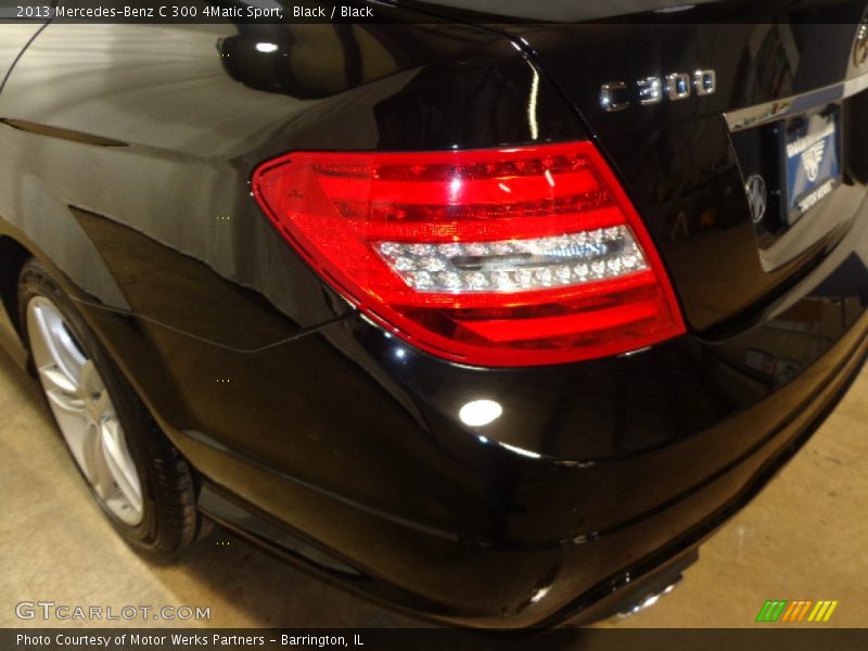 Black / Black 2013 Mercedes-Benz C 300 4Matic Sport