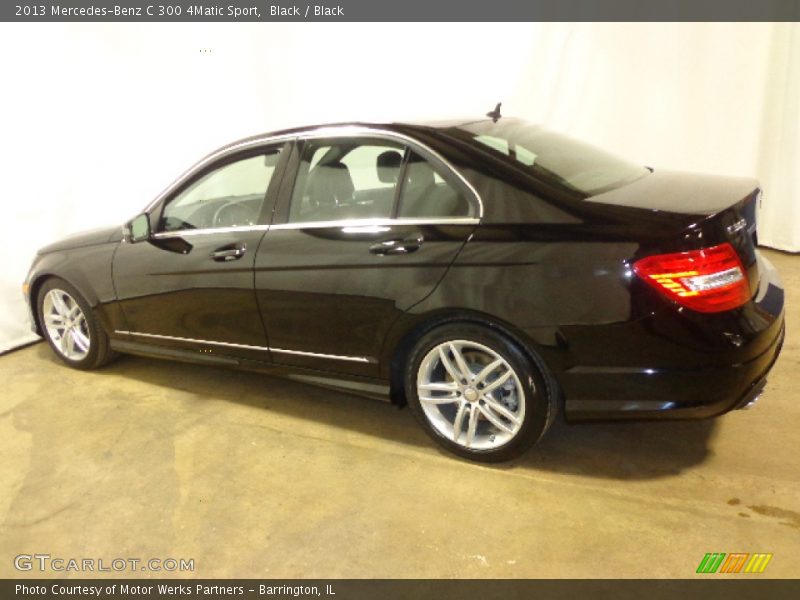 Black / Black 2013 Mercedes-Benz C 300 4Matic Sport