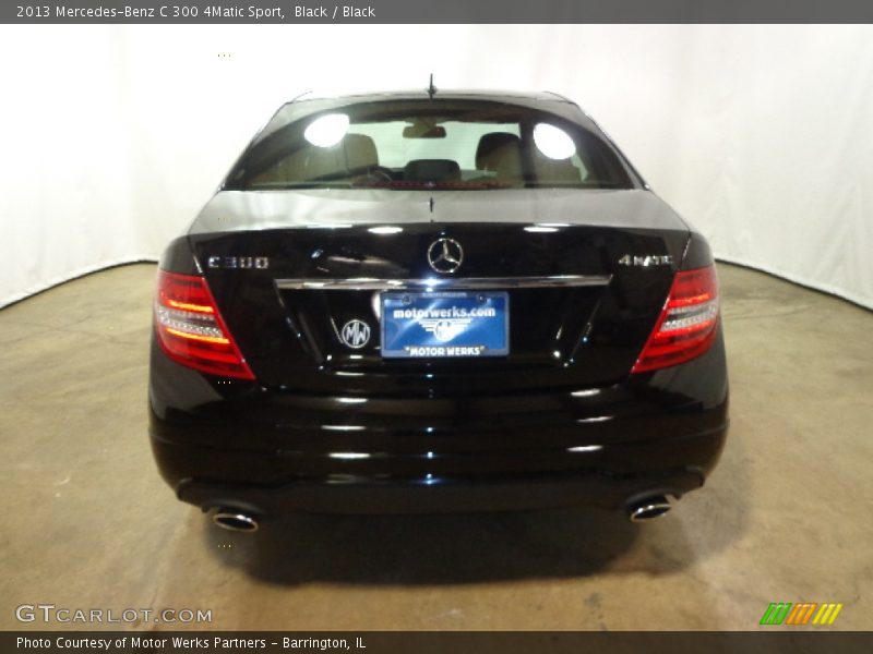 Black / Black 2013 Mercedes-Benz C 300 4Matic Sport