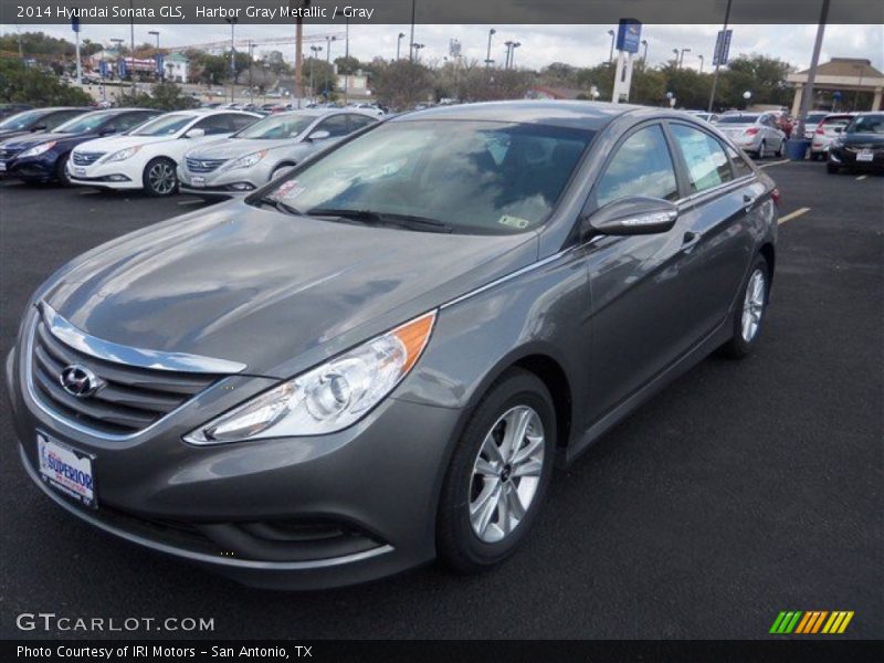 Harbor Gray Metallic / Gray 2014 Hyundai Sonata GLS