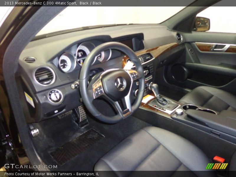 Black / Black 2013 Mercedes-Benz C 300 4Matic Sport