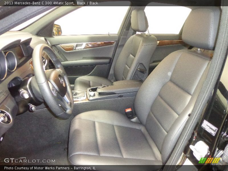 Black / Black 2013 Mercedes-Benz C 300 4Matic Sport