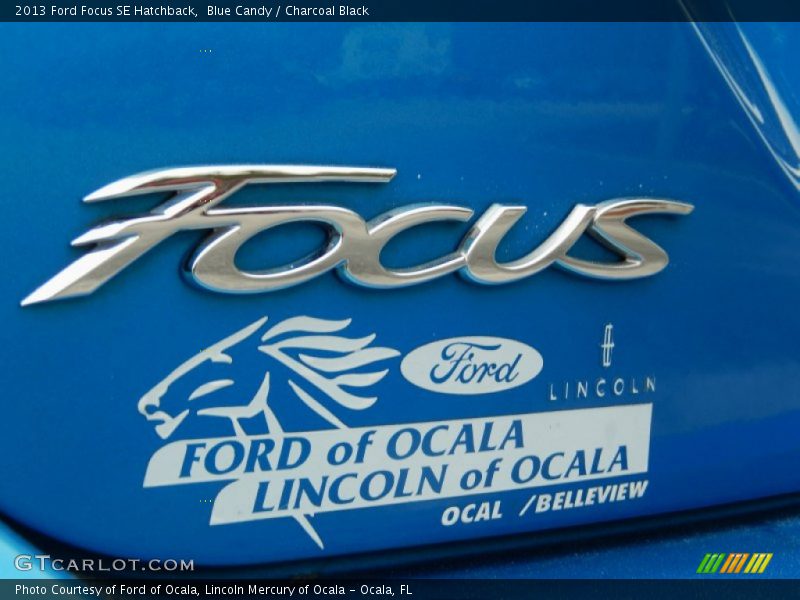 Blue Candy / Charcoal Black 2013 Ford Focus SE Hatchback