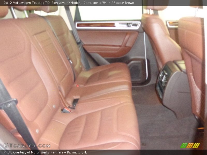 Campanella White / Saddle Brown 2012 Volkswagen Touareg TDI Executive 4XMotion