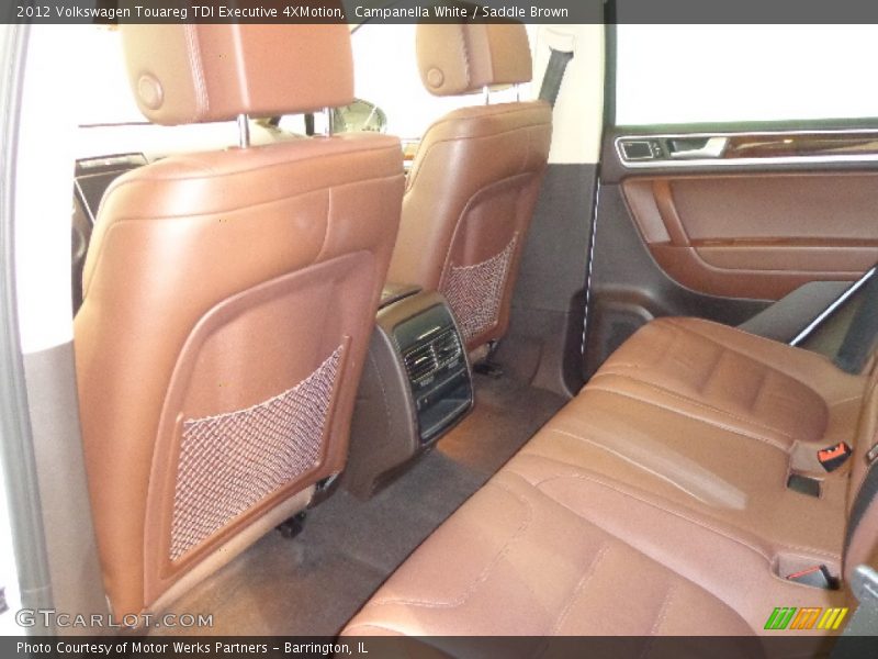 Campanella White / Saddle Brown 2012 Volkswagen Touareg TDI Executive 4XMotion