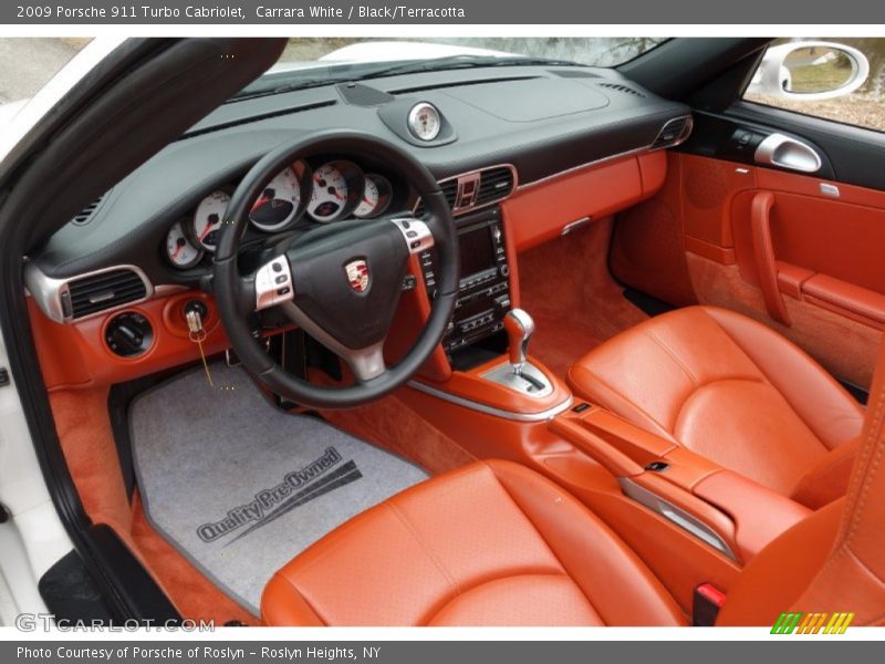  2009 911 Turbo Cabriolet Black/Terracotta Interior