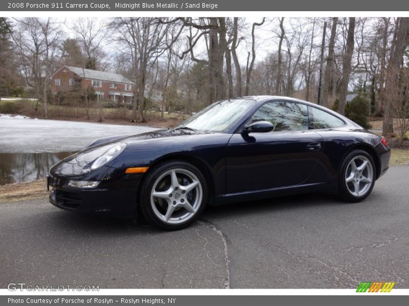 Midnight Blue Metallic / Sand Beige 2008 Porsche 911 Carrera Coupe