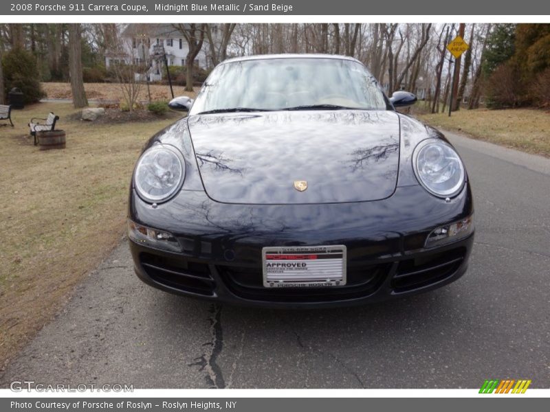 Midnight Blue Metallic / Sand Beige 2008 Porsche 911 Carrera Coupe