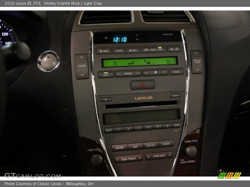 Smoky Granite Mica / Light Gray 2010 Lexus ES 350