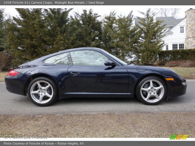 Midnight Blue Metallic / Sand Beige 2008 Porsche 911 Carrera Coupe