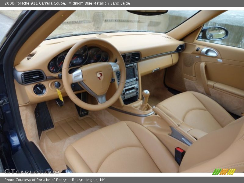 Midnight Blue Metallic / Sand Beige 2008 Porsche 911 Carrera Coupe