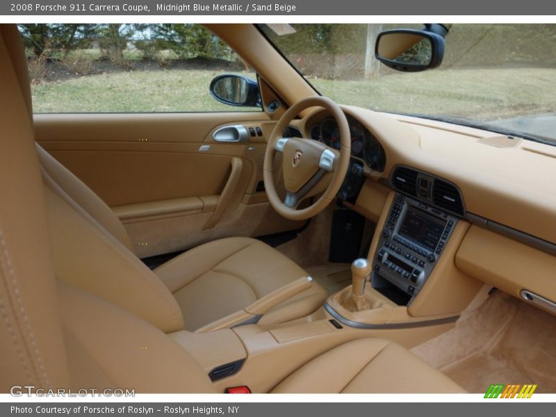 Midnight Blue Metallic / Sand Beige 2008 Porsche 911 Carrera Coupe