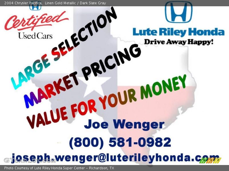 Linen Gold Metallic / Dark Slate Gray 2004 Chrysler Pacifica