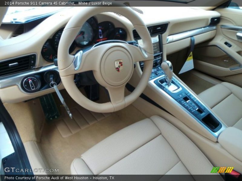  2014 911 Carrera 4S Cabriolet Luxor Beige Interior