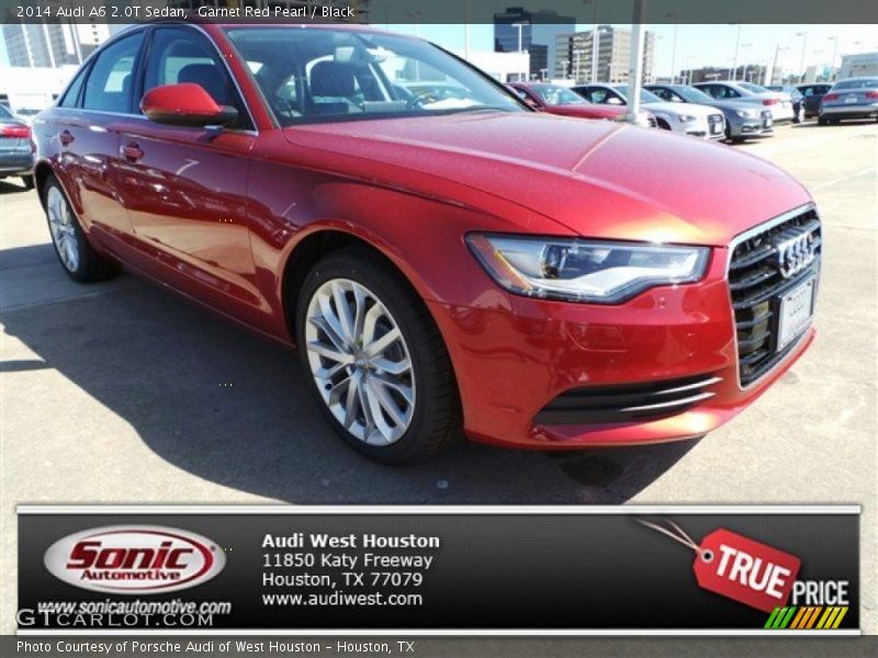 Garnet Red Pearl / Black 2014 Audi A6 2.0T Sedan