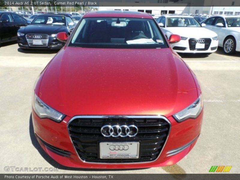 Garnet Red Pearl / Black 2014 Audi A6 2.0T Sedan