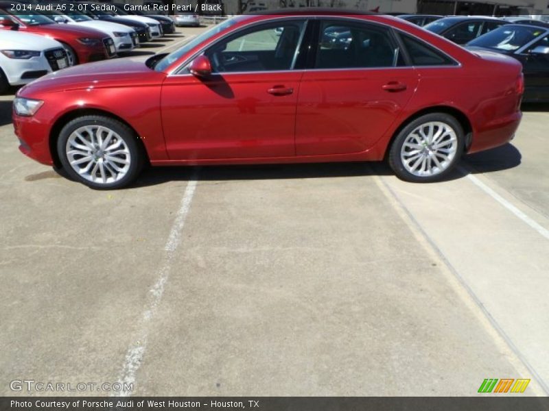 Garnet Red Pearl / Black 2014 Audi A6 2.0T Sedan