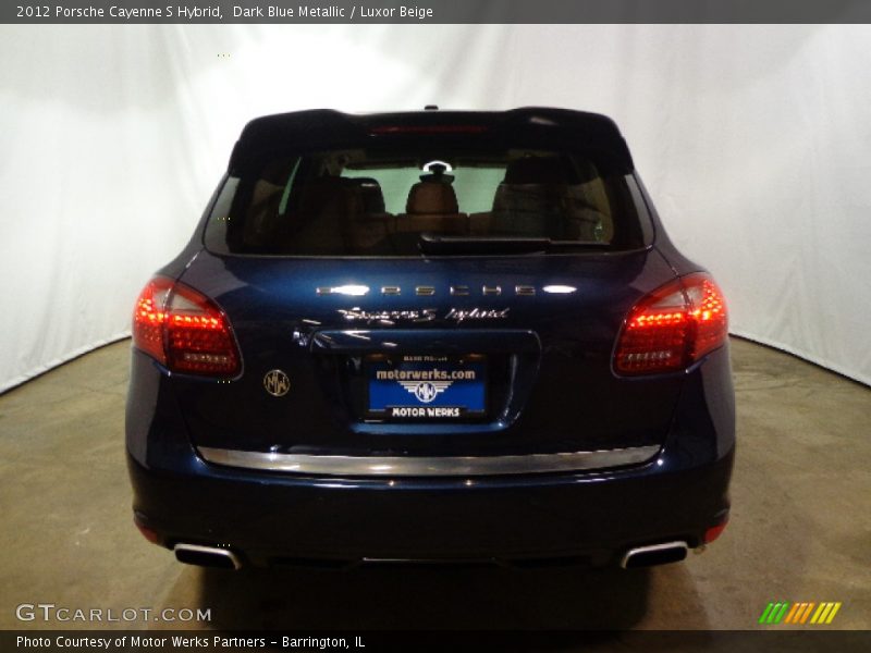 Dark Blue Metallic / Luxor Beige 2012 Porsche Cayenne S Hybrid