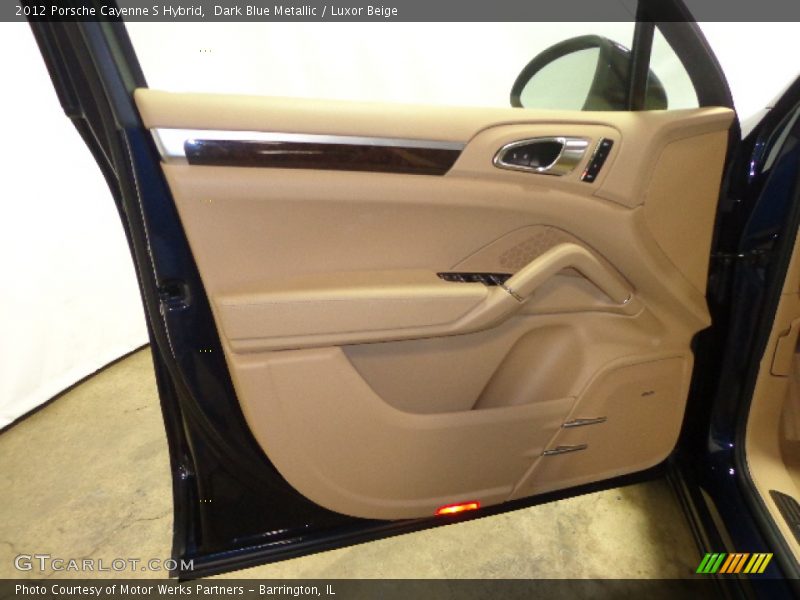 Dark Blue Metallic / Luxor Beige 2012 Porsche Cayenne S Hybrid