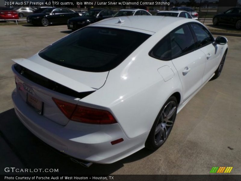 Ibis White / Lunar Silver w/Diamond Contrast Stitching 2014 Audi S7 Prestige 4.0 TFSI quattro
