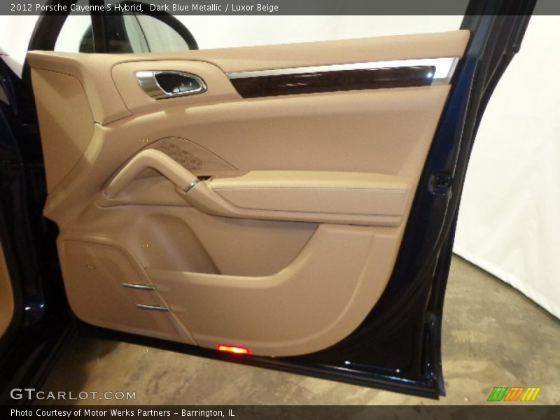 Dark Blue Metallic / Luxor Beige 2012 Porsche Cayenne S Hybrid