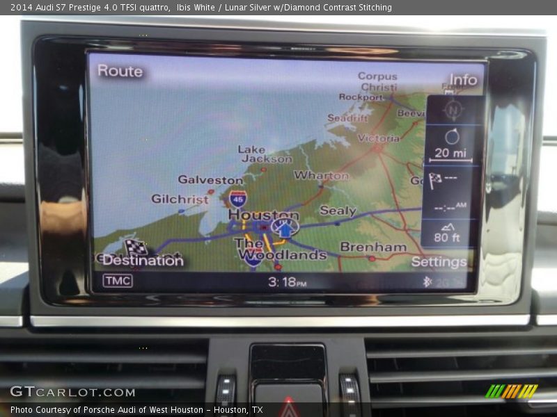 Ibis White / Lunar Silver w/Diamond Contrast Stitching 2014 Audi S7 Prestige 4.0 TFSI quattro