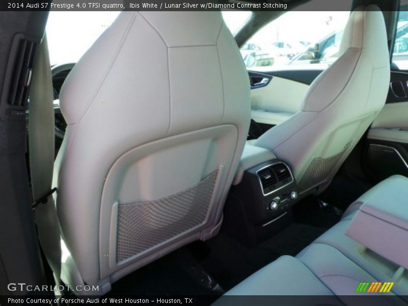 Ibis White / Lunar Silver w/Diamond Contrast Stitching 2014 Audi S7 Prestige 4.0 TFSI quattro