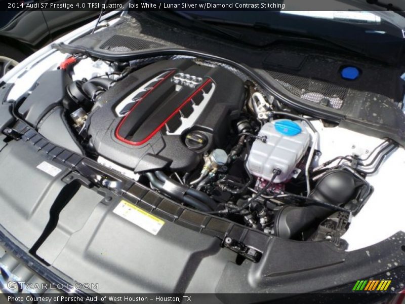 Ibis White / Lunar Silver w/Diamond Contrast Stitching 2014 Audi S7 Prestige 4.0 TFSI quattro