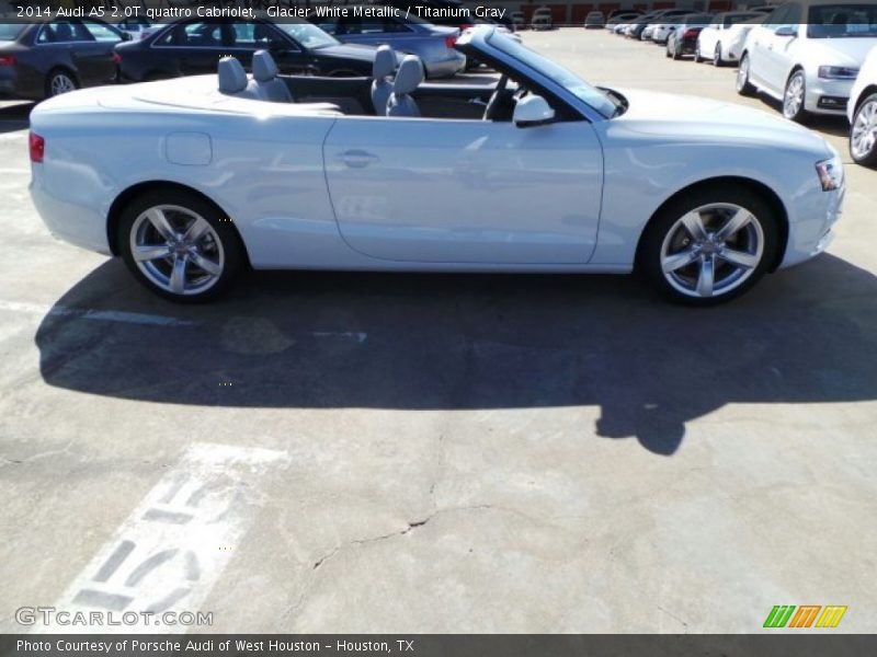 Glacier White Metallic / Titanium Gray 2014 Audi A5 2.0T quattro Cabriolet
