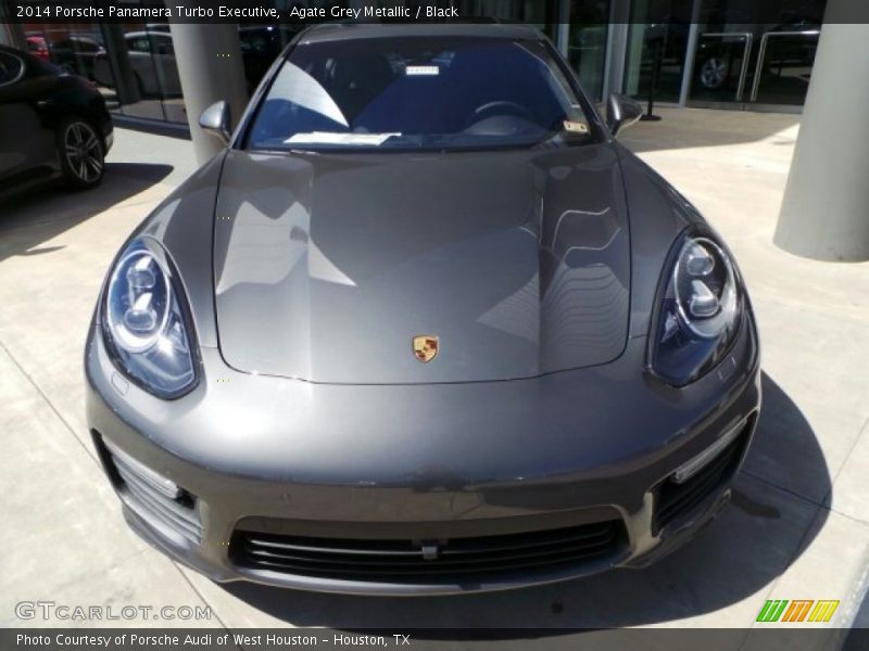 Agate Grey Metallic / Black 2014 Porsche Panamera Turbo Executive