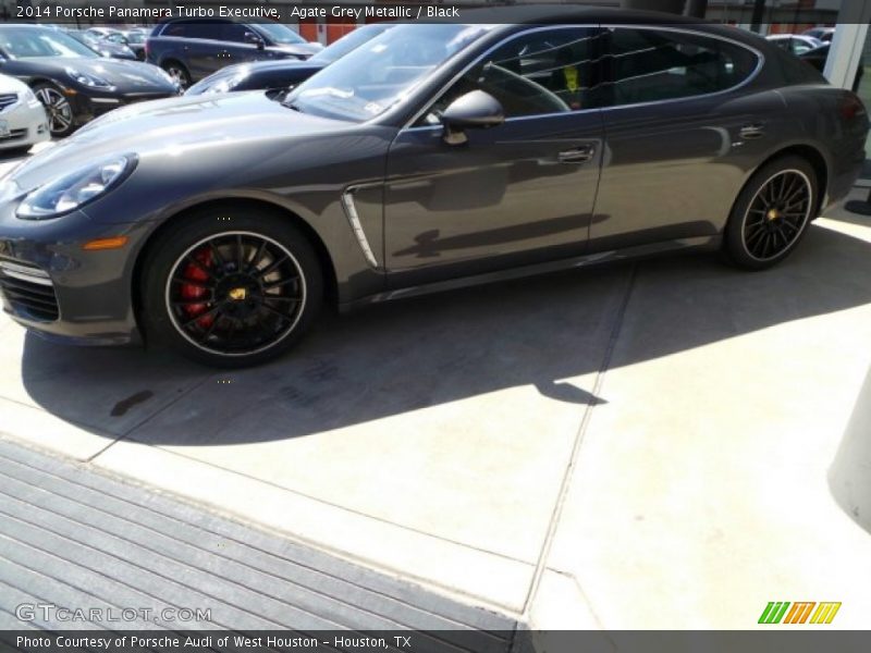 Agate Grey Metallic / Black 2014 Porsche Panamera Turbo Executive