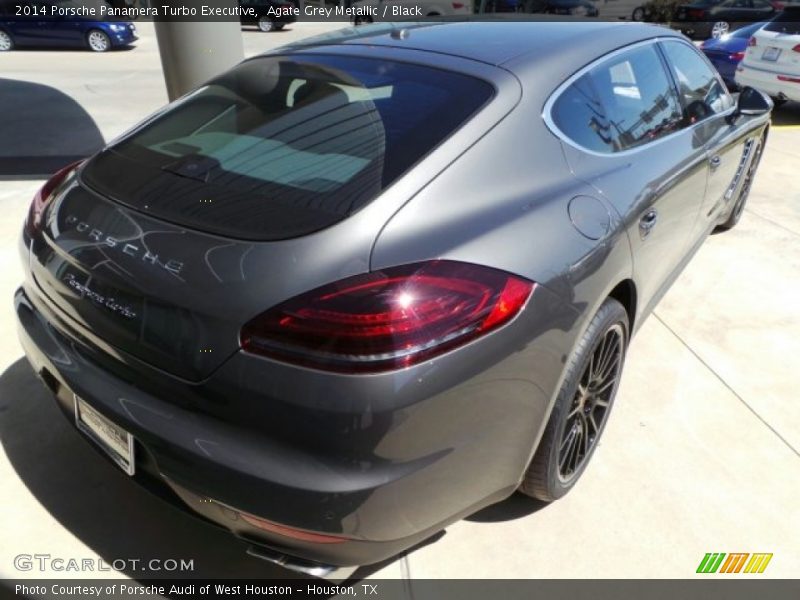 Agate Grey Metallic / Black 2014 Porsche Panamera Turbo Executive