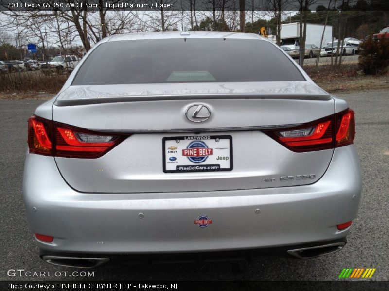 Liquid Platinum / Flaxen 2013 Lexus GS 350 AWD F Sport