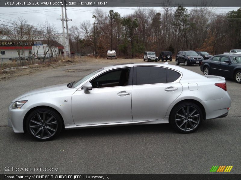 Liquid Platinum / Flaxen 2013 Lexus GS 350 AWD F Sport