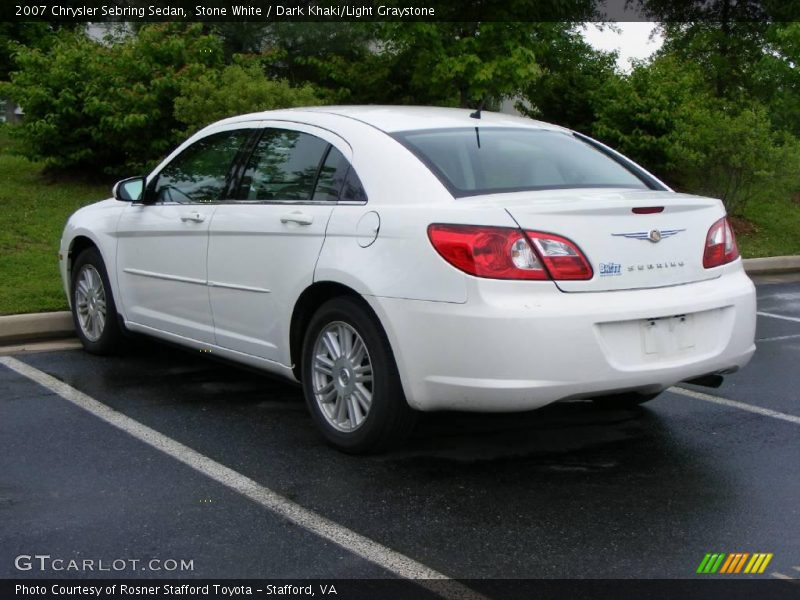 Stone White / Dark Khaki/Light Graystone 2007 Chrysler Sebring Sedan
