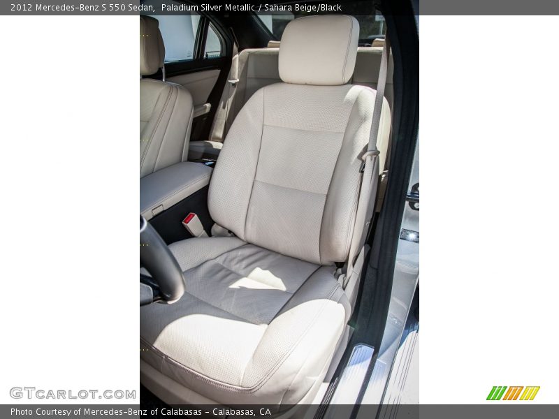 Paladium Silver Metallic / Sahara Beige/Black 2012 Mercedes-Benz S 550 Sedan