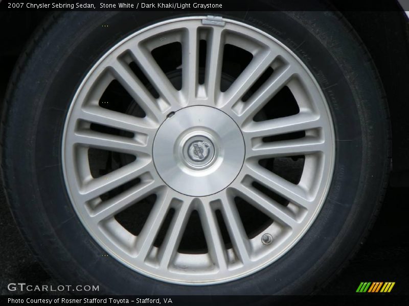 Stone White / Dark Khaki/Light Graystone 2007 Chrysler Sebring Sedan