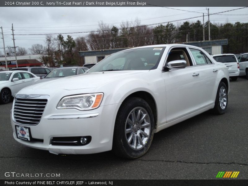 Ivory Tri-Coat Pearl / Dark Frost Beige/Light Frost Beige 2014 Chrysler 300 C