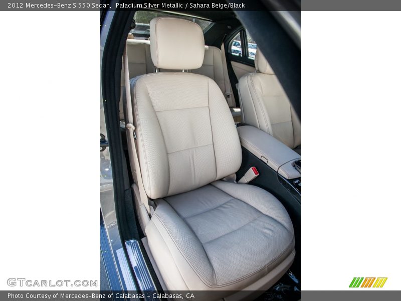 Paladium Silver Metallic / Sahara Beige/Black 2012 Mercedes-Benz S 550 Sedan
