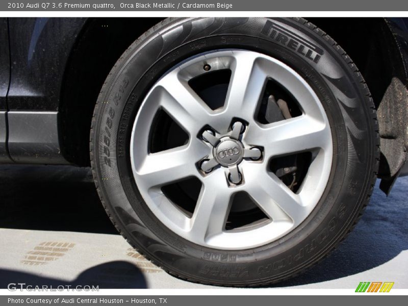 Orca Black Metallic / Cardamom Beige 2010 Audi Q7 3.6 Premium quattro
