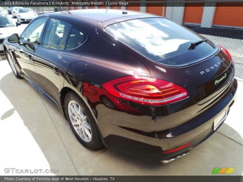 Mahogany Metallic / Luxor Beige 2014 Porsche Panamera S E-Hybrid