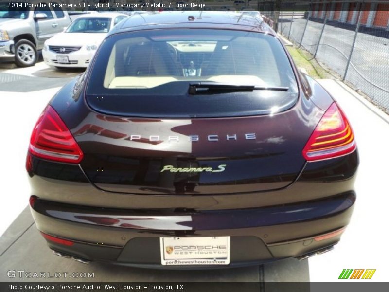 Mahogany Metallic / Luxor Beige 2014 Porsche Panamera S E-Hybrid