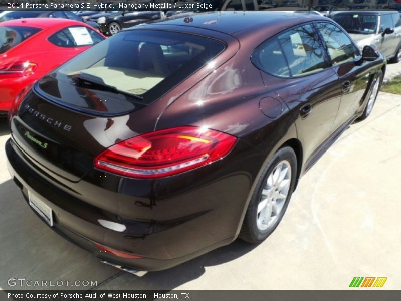 Mahogany Metallic / Luxor Beige 2014 Porsche Panamera S E-Hybrid