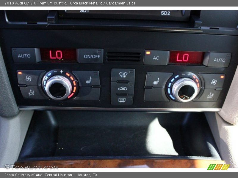 Orca Black Metallic / Cardamom Beige 2010 Audi Q7 3.6 Premium quattro