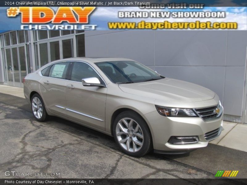 Champagne Silver Metallic / Jet Black/Dark Titanium 2014 Chevrolet Impala LTZ