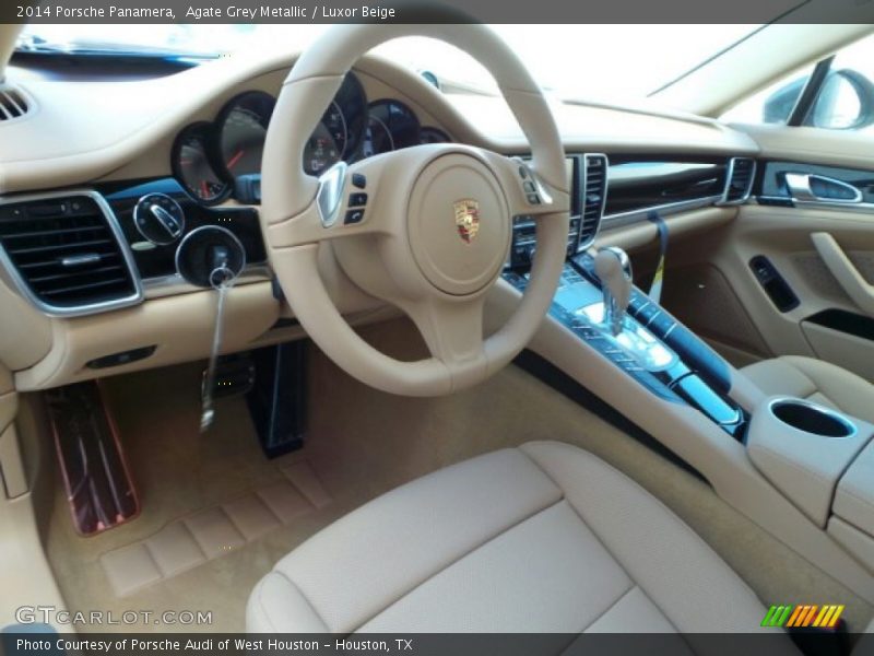Agate Grey Metallic / Luxor Beige 2014 Porsche Panamera