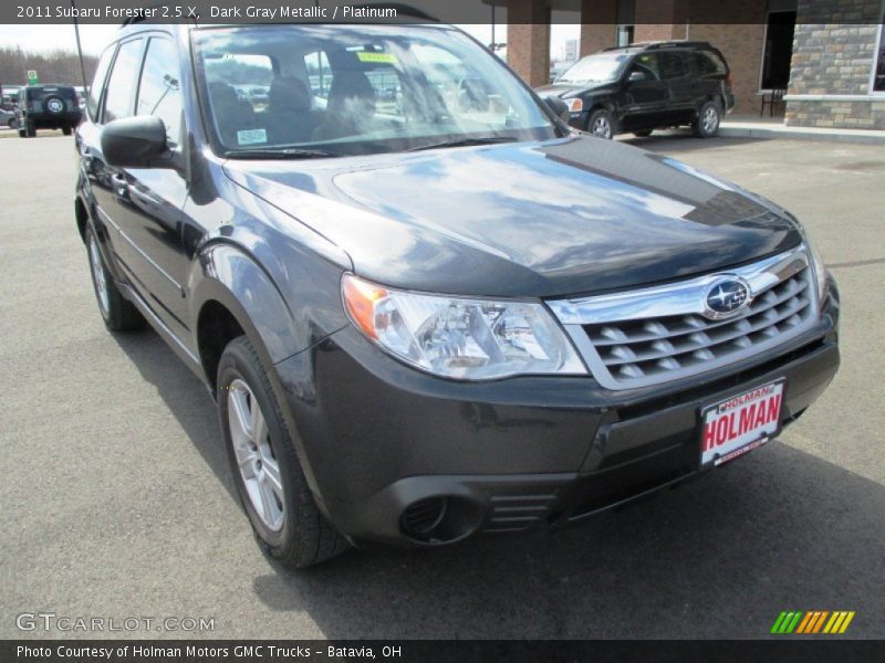 Dark Gray Metallic / Platinum 2011 Subaru Forester 2.5 X